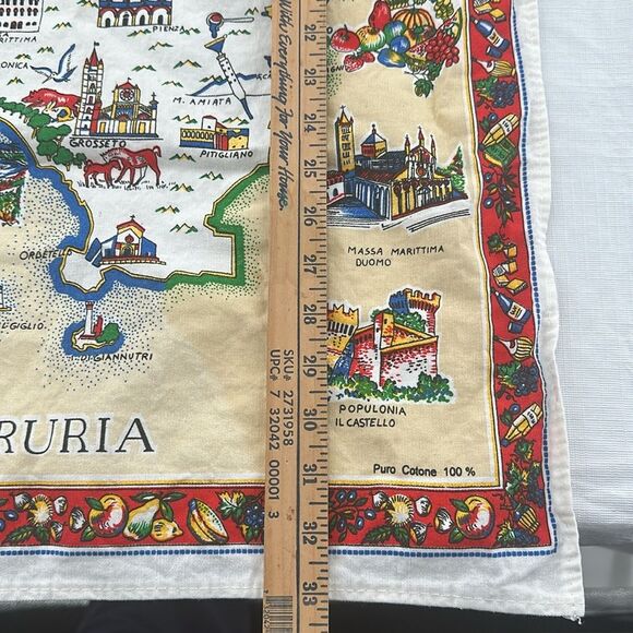Toscana Etruria Italy Dish Towel Souvenir Decorative Kitchen Linen MonveniR - Picture 5 of 12
